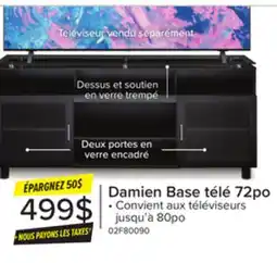 Leon's Base télé pour écran plat - noir Damien offer