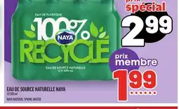 Metro EAU DE SOURCE NATURELLE NAYA | NAYA NATURAL SPRING WATER offer