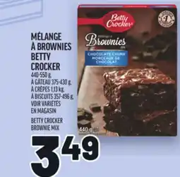 Metro MÉLANGE À BROWNIES BETTY CROCKER | BETTY CROCKER BROWNIE MIX offer