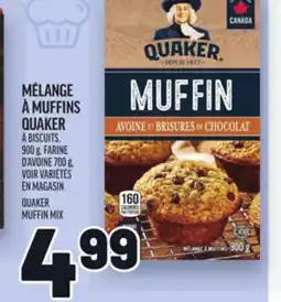 Metro MÉLANGE À MUFFINS QUAKER | QUAKER MUFFIN MIX offer