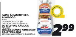 IGA POM ENGLISH MUFFINS, HAMBURGER OR HOT-DOG BUNS offer