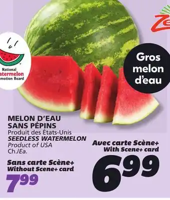 IGA SEEDLESS WATERMELON offer