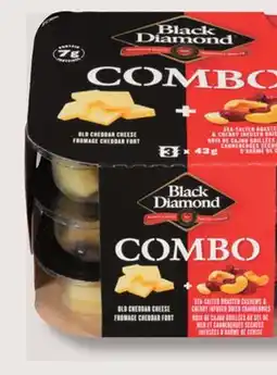 IGA BLACK DIAMOND COMBO SNACKS OR CHEESE offer