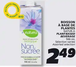 IGA NATUR-A PLANT-BASED BEVERAGE offer