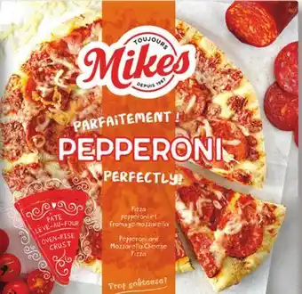 IGA MIKES FROZEN PIZZA offer