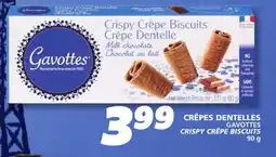IGA GAVOTTES CRISPY CRÊPE BISCUITS offer