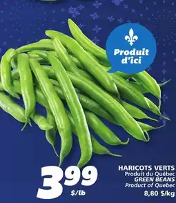 IGA GREEN BEANS offer