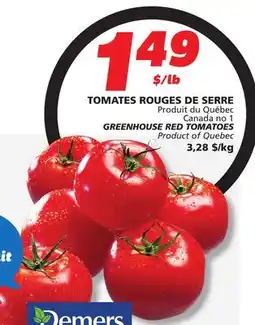 IGA GREENHOUSE RED TOMATOES offer