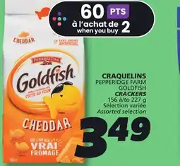 IGA PEPPERIDGE FARM GOLDFISH CRACKERS offer