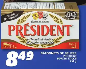 IGA PRÉSIDENT BUTTER STICKS offer