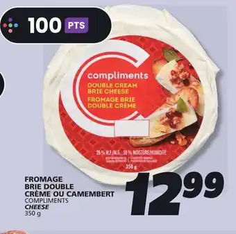 IGA COMPLIMENTS CHEESE offer