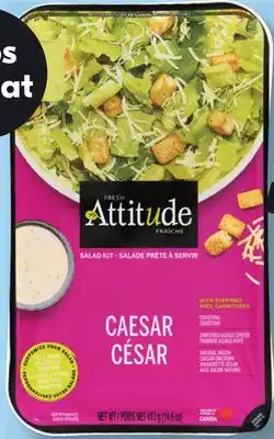 IGA ATTITUDE FRAÎCHE LETTUCE OR LETTUCE MIX WITH TOPPINGS offer