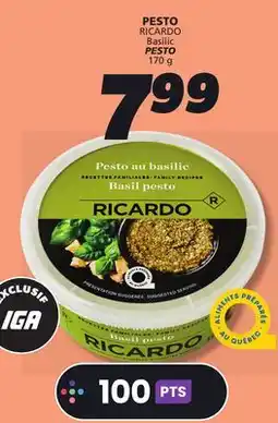 IGA RICARDO PESTO offer