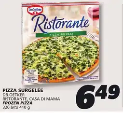 IGA DR.OETKER RISTORANTE FROZEN PIZZA offer
