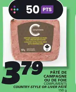 IGA COUNTRY-STYLE OR LIVER PÂTÉ offer