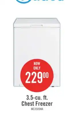 The Brick Midea 3.5 Cu. Ft. Chest Freezer MC350SWAR0RC1 offer