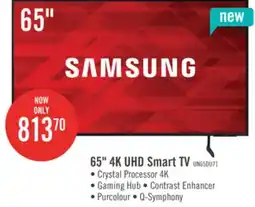 The Brick Samsung 65 DU7100 Crystal UHD 4K Tizen Smart TV offer