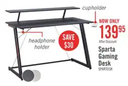 The Brick Sparta Gaming Desk - Black offer