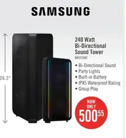 The Brick Samsung 240 W Bi-Directional Sound Tower - MX-ST50B/ZC offer