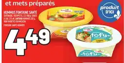 Metro HUMMUS FONTAINE SANTÉ | FONTAINE SANTÉ HUMMUS offer