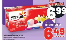 Metro YOGOURT CRÉMEUX YOPLAIT | YOPLAIT CREAMY YOGURT offer