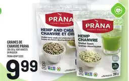 Metro GRAINES DE CHANVRE PRANA | PRANA HEMP SEEDS offer