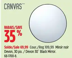 Canadian Tire CANVAS Devon 30˝ Black Mirror offer