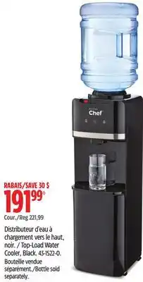 Canadian Tire Master Chef Top-Load Water Cooler, Black offer