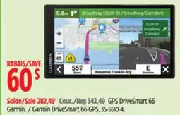 Canadian Tire Garmin DriveSmart 66 GPS offer