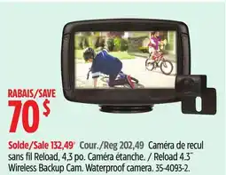 Canadian Tire Reload 4.3 Wireless Backup Cam offer