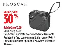 Canadian Tire Proscan Portable Bluetooth Speaker offer