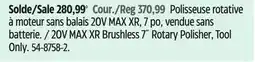 Canadian Tire DeWALT 20V MAX XR Brushless 7˝ Rotary Polisher, Tool Only offer