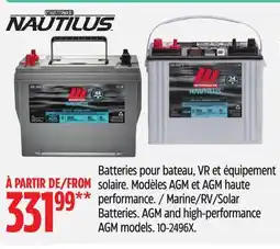 Canadian Tire MotoMaster Nautilus Marine/RV/Solar Batteries offer