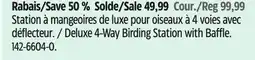 Canadian Tire Deluxe 4-Way Birding Station with Baffle offer