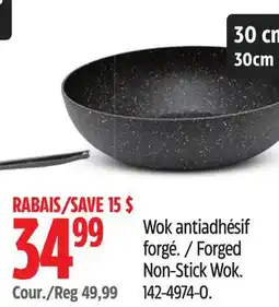 Canadian Tire Heritage The Rock Forged Non-Stick Wok offer