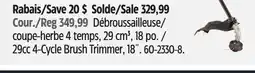 Canadian Tire Troy-Bilt 29cc 4-Cycle Brush Trimmer, 18˝ offer