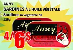 Marche Salaberry ANNY SARDINES À L'HUILE VÉGÉTALE offer