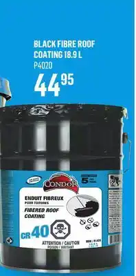 Canac Black Fibre Roof Coating 18.9 L offer