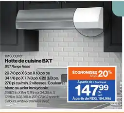Patrick Morin BXT Range Hood offer