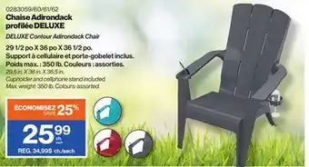Patrick Morin DELUXE Contour Adirondack Chair offer