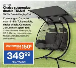 Patrick Morin TULUM Double Hanging Chair offer