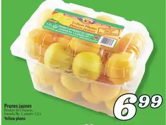 Marché Richelieu PRUNES JAUNES | YELLOW PLUMS offer