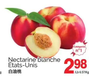 T&T Supermarket NECTARINE BLANCHE offer