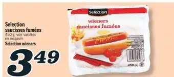 Marché Richelieu SAUCISSES FUMÉES SELECTION | SELECTION WIENERS offer