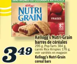 Marché Richelieu KELLOGG'S NUTRI‑GRAIN BARRES DE CÉRÉALES | KELLOGG'S NUTRI‑GRAIN CEREAL BARS offer
