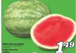 Marché Richelieu MELON D'EAU SANS PÉPINS | SEEDLESS WATERMELON offer