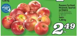 Marché Richelieu POMMES CORTLAND, MCINTOSH, SPARTAN OU EMPIRE | APPLES offer