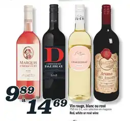 Marché Richelieu VIN ROUGE, BLANC OU ROSÉ | RED, WHITE OR ROSÉ WINE offer