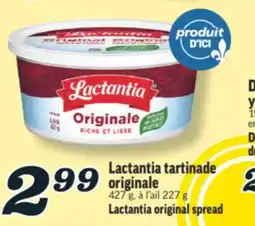 Marché Richelieu LACTANTIA TARTINADE ORIGINALE | LACTANTIA ORIGINAL SPREAD offer