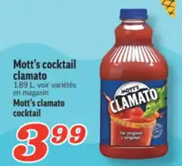 Marché Richelieu COCKTAIL CLAMATO MOTT'S | MOTT'S CLAMATO COCKTAIL offer